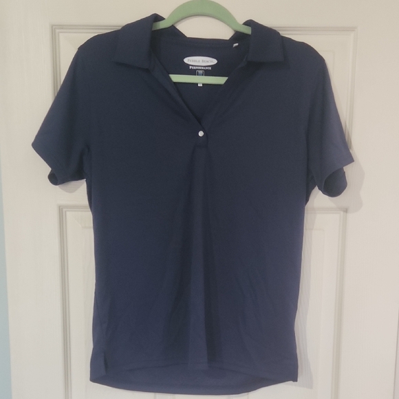 Pebble Beach Blue Fitted Button Down Shirt - Picture 1 of 3